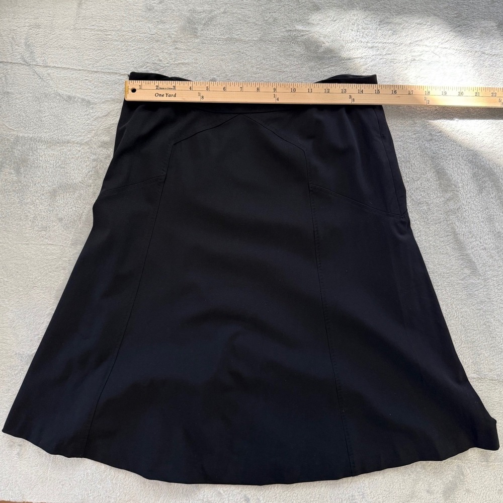 REISS Black Midi Skirt A-Line Flared Business Casual Women Size 10 - Picture 9 of 12